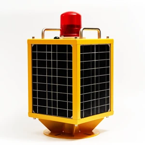 All-in-One Solar L-810 Obstruction Lighting System Red Steady Built-in Photocell Auto Dusk-till-dawn Aviation Obstacle Light