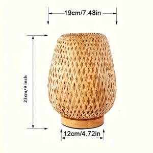 High Quality Modern Style Hand-Made Woven Bamboo Lampshades Frame Natural Bamboo Lamp Shades for Table Lamps