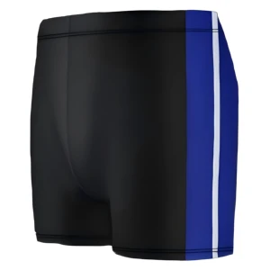 Polyester Waterproof Quick Dry Swim Trunks with Symmetrical Color Splicing-Elastic Waistband Silicone Grip Saltwater Resistant