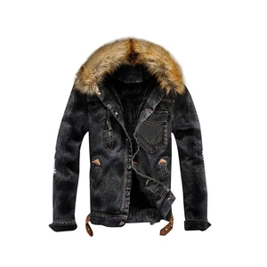 Bulk Sale Men Denim Jackets Winter OEM Service Factory Direct Prices Quality Polyester/Nylon for Casual Fashion Work Event