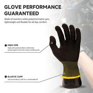 OEM Factory Polyester Working Gloves Breathable Comfort Fit Safety Gloves for Cleanroom Inspection