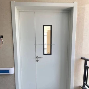 Steel Clean Room Security Door for Hospital | Hermetic Purification Door with Anti-Collision Strip CE Certified