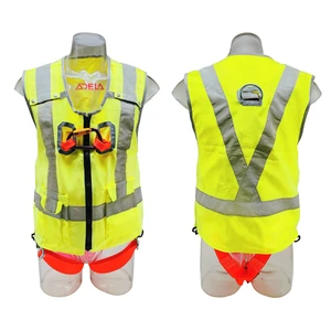 ADELA Durable Polyester Industrial Safety Harness with Secure Seat Rope Fall Protection Roof Belt Rescue Use Taiwan Made