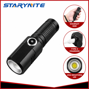 STARYNITE Mini EDC Light 550Lumen XHP50 Adjustable Zoomable Type-C Charging Lightweight Portable 18350 Rechargeable LED Lamp
