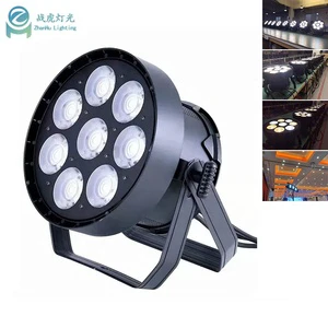 400W High Brightness 8-Eye COB Par Light 4*50 LED COB Surface Lights with DMX Strobe IP20 for Bar Wedding Hotel Studio