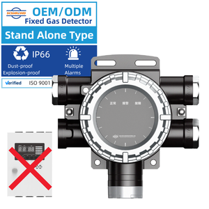 Intelligent Design Fixed Gas Leak Detector LCD Display Stand Alone Type Gas Alarm System H2s Combustible Gas Detector Point Type