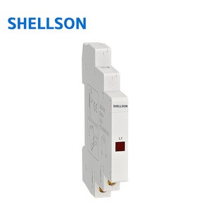 230 Volt Modular Indicating LED Signal Lamp Three-Color Din Rail Mount Indicator Lights 3-Phase LED Indicator Light
