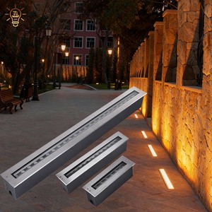 IP65 Aluminum Waterproof LED Inground Light - Recessed Linear Floor Lamp For Outdoor Street, Deck & Landscape Lighting