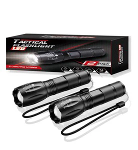 1000 High Lumen Super Bright Long Range Powerful Zoom Camping Tactical Led Flashlight Torch Light