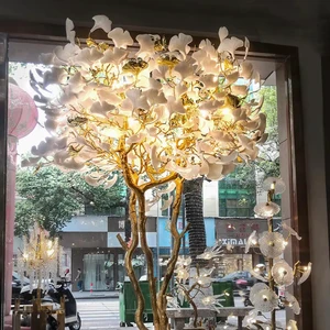 Floor Lamp With Table Art Deco Lamps for Livingroom Standing Gold Brass Led Torchiere Bedroom Modern Living Floor Lamp