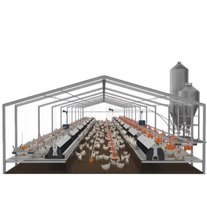 Modern Light Poultry Farm Shed Chicken Coop Design Steel Construction Cheap Farm House Sale