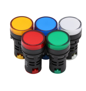 High-Brightness Plastic ABS LED Indicator Light Plug-In Connector Eco-Friendly for AC/DC 12V-380V Control Panel IP65 Protection
