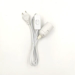 E27 Lamp Holder Pendant Lights with 1.8m Power Cord Screw Style Hanglamp Socket EU/US Plug Adapter with 303 Switch Power Cord