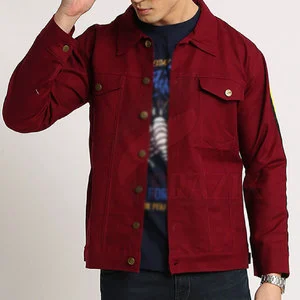 Wholesale Custom Logo Winter Men's Denim Jeans Jacket 100% Cotton Breathable Eco-Friendly Vintage Style Outdoor Use