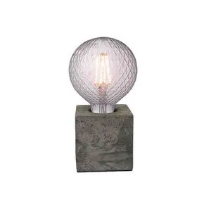 Modern Bedside Lamp Nordic Retro Cement LED Table Lamp for Bedroom