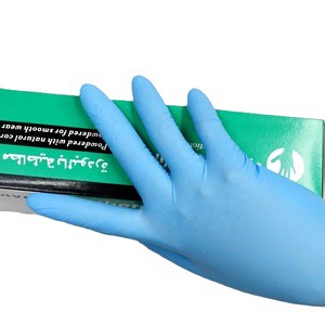 Cheap Blue Nitrile Free Powder Examination Glovees Malaysia Hand Glovees
