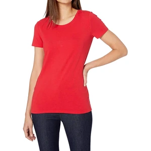 Women Plus Size Regular Fit High Quality Knitted T-Shirts Customized Colors Breathable Factory Direct Casual Wear