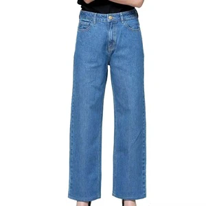 Women's Pencil Denim Jeans Mid Waist Mom Stretch Breathable Quick Dry Light Wash Casual Sports Solid Loose Fit Full Length
