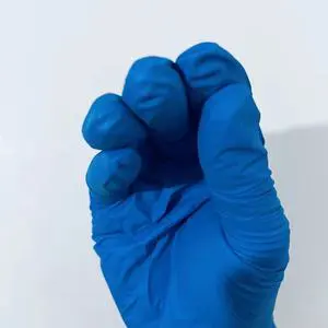 Food Grade Disposable Nitrile Gloves Powder-Free 4mil 5mil Dark Blue Medical Consumables