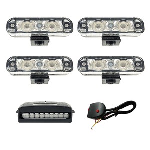 4W Ambulance Emergency Led Lights Grille LED Light Multiple-Flash 100-V24C for 12V and 24V Vehicles