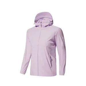 Summer Outdoor Thin Hooded Sun Protection Breathable Quick Dry UV-Proof High Quality Ice Silk Women's Windbreaker