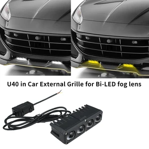 Motorcycle Fog Lights Car Grille Lights 4 Lens Fanless Silent 1Inch LED Light Bulb for Auto Jeep Electrical Bicycle Motorcycle