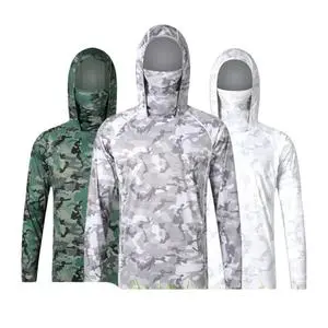 Hot Summer Breathable Anti-UV Camouflage Light Fishing Clothing Outdoor Sunscreen for Hiking Shirts