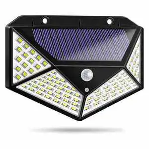 Solar Security Motion Sensor PIR Wall Garden Light Outdoor Waterproof Rechargeable LED with Easy Installation