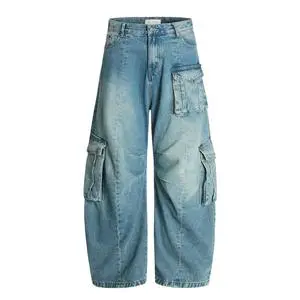 OEM 2026 Denim Jeans Pants for Men Classic Straight Fit Style Jeans Man Loose Fit High Quality Casual Slim Stretch Trousers