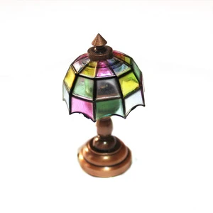 Dollhouse Mini Toy LED Floor Lamp Desk Table Lamp Ceiling Light (Can Light Up) for Dollhouse Decoration
