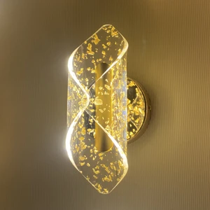 Wholesale Bedroom Simple Modern Wall Light Bedside Lamp Led Living Room Wall Lamp Nordic Light Luxury Acrylic Aisle Wall Lamps