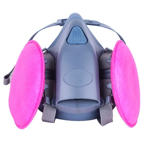 Dust-proof Comfortable Grey Adjustable 103 Reusable Silicone Protective Half Mask with Double Filter for Agriculture Industry