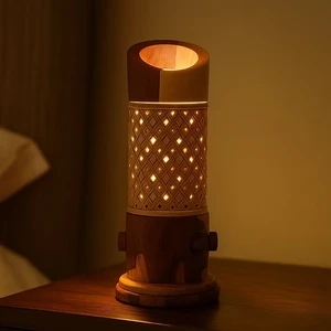 Natural Bamboo Chandelier Light | Handcrafted Sustainable Hanging Ceiling Lamp