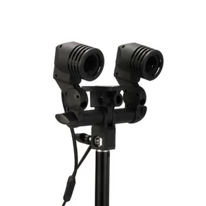 E27 Socket Light Head Twin Bulb Head Light Socket with Hot Shoe Adaptor