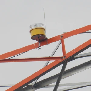 Red Flashing Night Marker Obstruction Light for Transmission Towers ICAO Type B L864 OHTL Medium Aviation Warning Obstacle Light