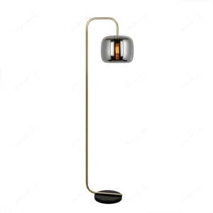 SPARKLE Light Luxury Modern Bedroom Bedside Lamp Living Room Vertical Stainless Steel Crystal Floor Lamp LED Customized Color