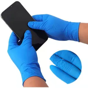 Highly Popular 100% Disposal 3.5mil Nitrile Safety Gloves for Cleanroom & Food Industrial Use