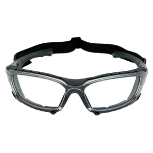 Taiwan Factory OEM Half-Frame Safety Goggles Anti-Scratch Anti-Fog Lens Coating EVA Gasket Foam Head Band Eye Protection SY140