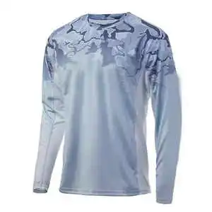 EVELYN OEM ODM Sun Protection Clothing UPF50 Ice Silk Rash Guard Lightweight Quick Drying Breathable Long Sleeve T-shirt Unisex