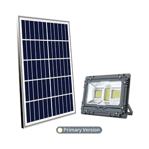2-in-1 Security & RGB Solar Flood Light 800W Color Changing Outdoor Lamp with Remote for Compound Security