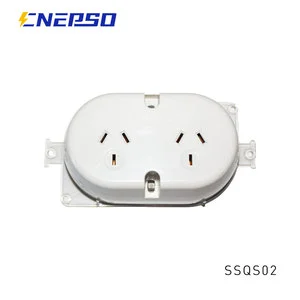 SAA Double Socket Outlet Plug Base Surface Mounting 3Pin Plug