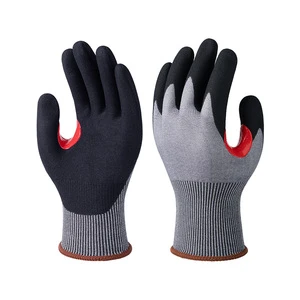 Factory Direct Nitrile Rubber Anti-Cut Gloves Reinforced Thumb Crotch Wear-Resistant Durable Industrial Protection Gloves