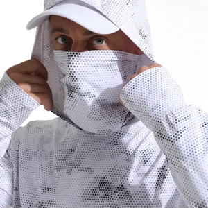 Men's UPF 50+ Sun Protection Hoodie Long Sleeve SPF Fishing Hiking Running Quick Dry Lightweight Shirts Hoodies With Thumb Hole