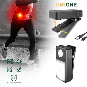 AMA ZON Hot Sell IP67 Waterproof Rechargeable Clip On Running Light For Runner Outdoor Night Walking LED Safety Light