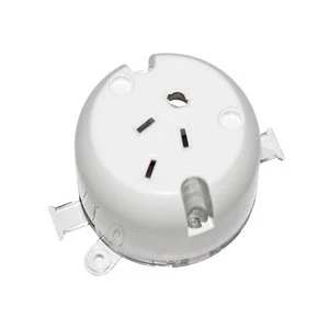 SAA Approved 10A 250V/440V Surface Mounted Single Socket Outlet Plug Base For Australian Standard