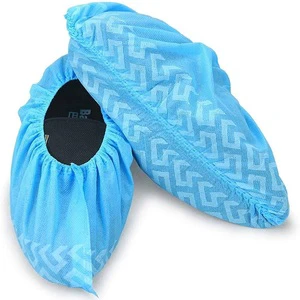 Mediunion High Quality Big Size Non-Slip Disposable PP Non Woven Pull-On Shoe Cover with Customization Safety Product