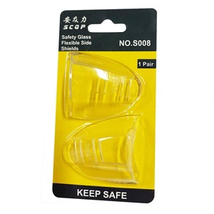 Jian Yu Clear Flexible Plastic Glass Glasses Personal Safety Protective Face Shield with Side Protector