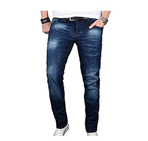 Custom Men Denim Pants Slim Slightly Trousers Men Jeans Long Straight denim pant