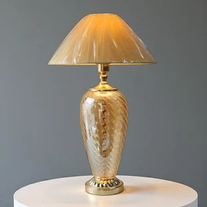 Modern Glass Table Lamp Decorative Bedside Lighting for Home