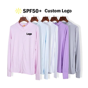 New Design Women Outdoor Anti UV Quick-dry Thin Sun Protection Clothing With Hooded UPF 50+ Ice Cold Anti-UV Sunscreen Clothing